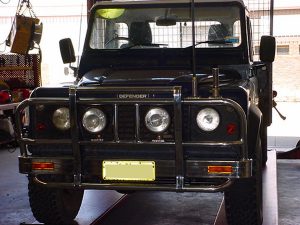 Defender blue front