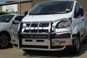 Ford Transit with a Bullbar