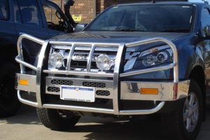 Isuzu DMax with a Bullbar