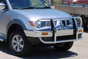 Mitsubishi Triton with a Bullbar